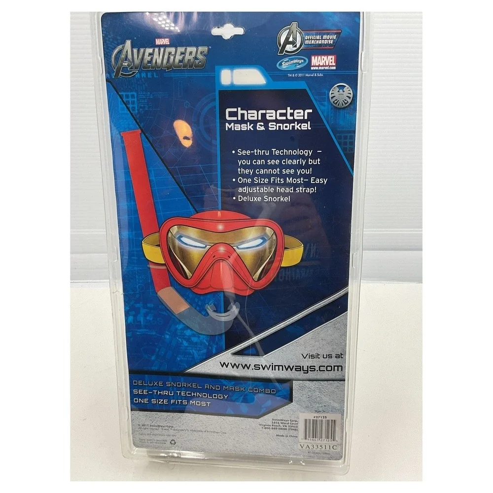 SwimWays‎ Marvel Avengers Iron Man Snorkel & Mask Set Kids